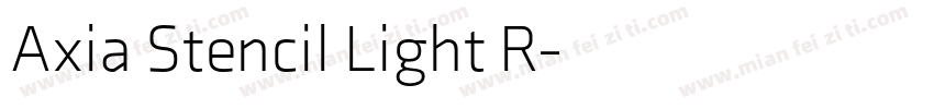Axia Stencil Light R字体转换